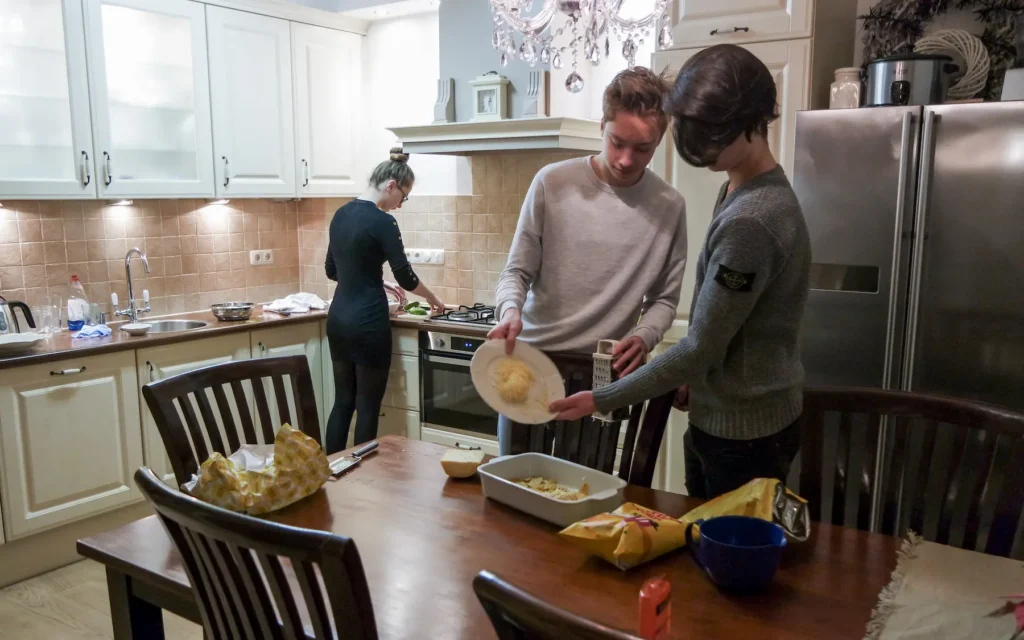 Teenagers in their daily life at Welcare